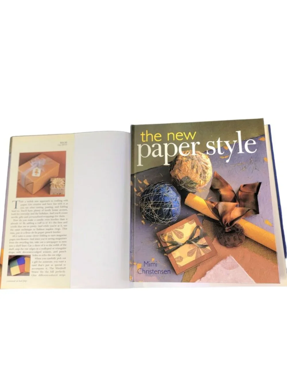 Vintage 2001 The New Paper Style Hardcover Book Craft How To Making Gift Wrap